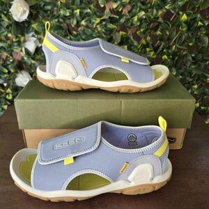 Keen Knotch River Open Toe Sandals Size 5 Youth Heather Blue Yellow 1026158 NIB